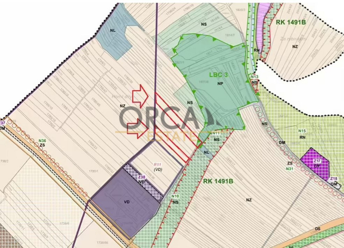 Prodej pole 18 217 m² – pohled 2