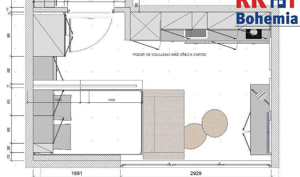 Pronájem bytu 1+kk 23 m², Mladá Boleslav – náhled fotky 18