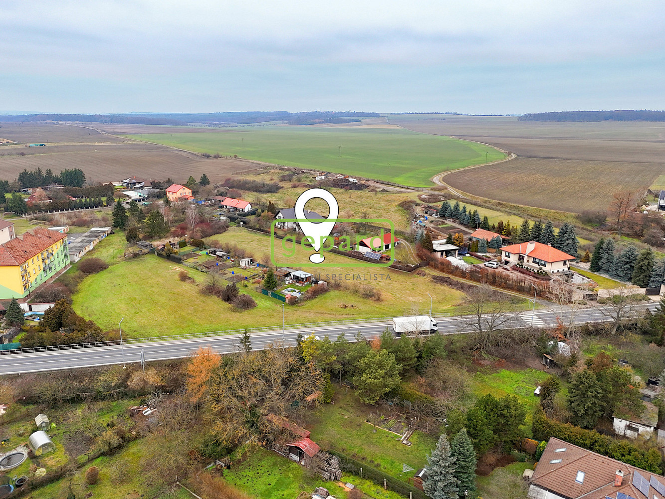 Prodej stavebního pozemku 3 063 m² – pohled 6