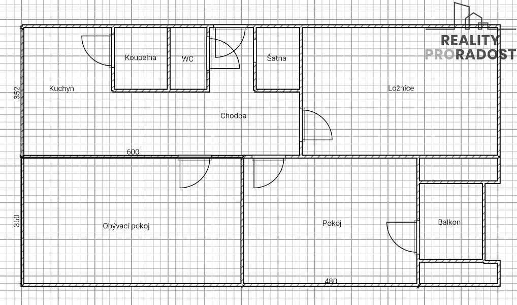 Prodej bytu 3+1 81 m², Chomutov – náhled fotky 2