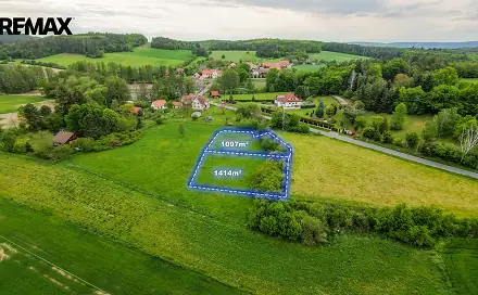Prodej stavebního pozemku 1 097 m², Netvořice, okres Benešov