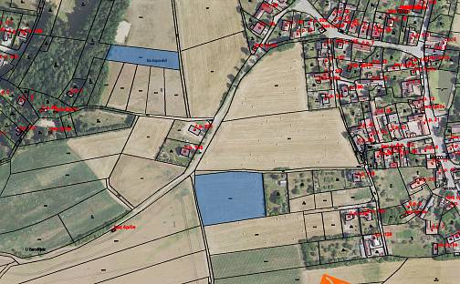 Prodej stavebního pozemku 2 093 m², Mezouň, okres Beroun
