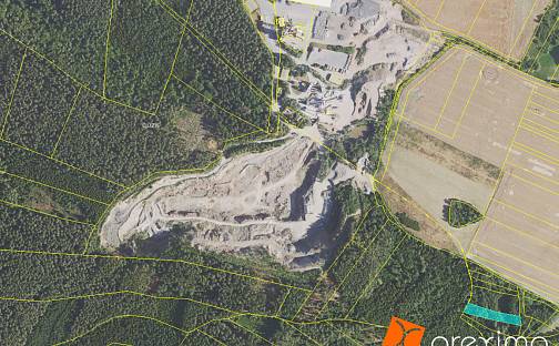 Prodej lesa 1 845 m², Lubná, okres Rakovník