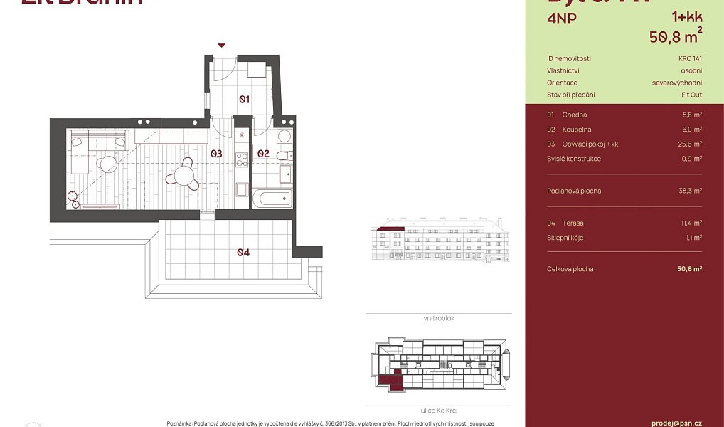 Prodej bytu 1+kk 37 m², Praha – náhled fotky 2