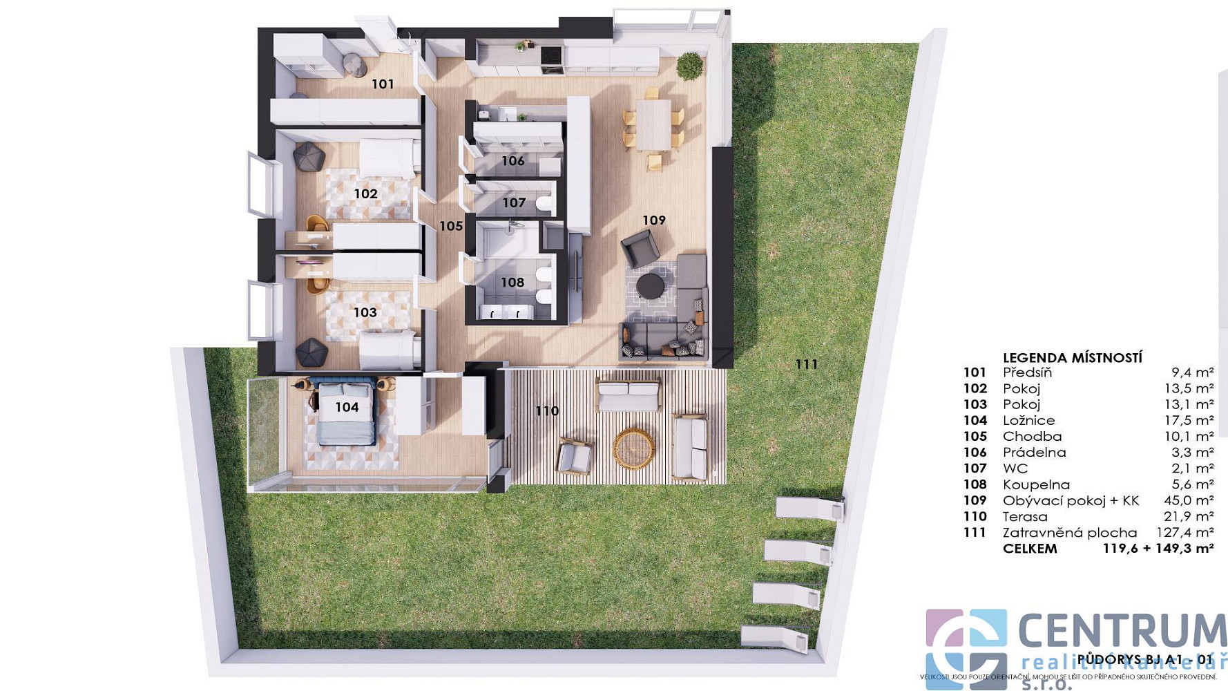 Prodej bytu 4+kk 119 m² – fotografie 3
