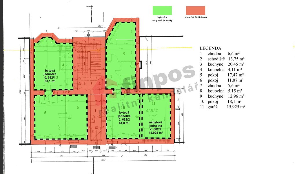 Prodej nájemního domu, činžáku 318 m², Louny – náhled fotky 3