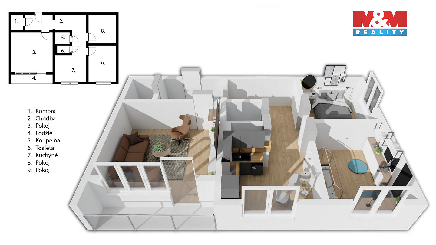 Prodej bytu 3+1 63 m² — photo 4