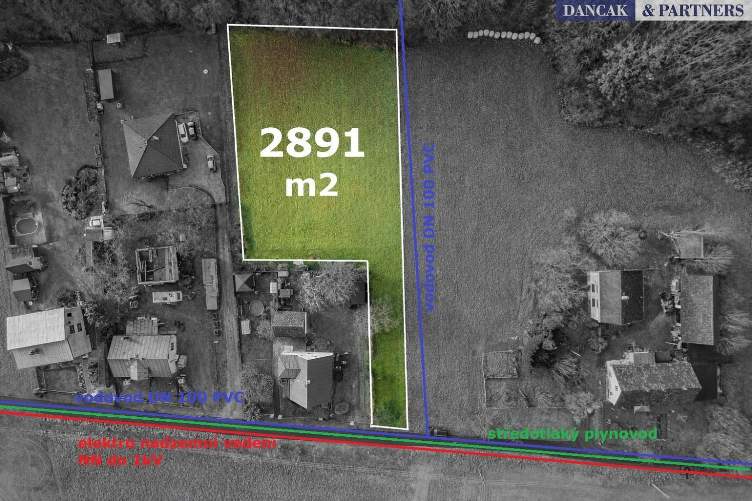 Prodej stavebního pozemku 2 891 m² – fotografie 4