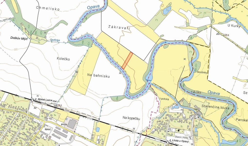 Prodej louky 3 524 m², Kravaře – náhled fotky 2