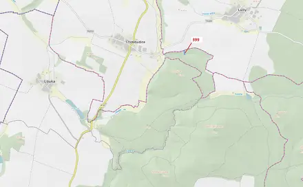 Dražba lesa 2 054 m², Chotěbudice