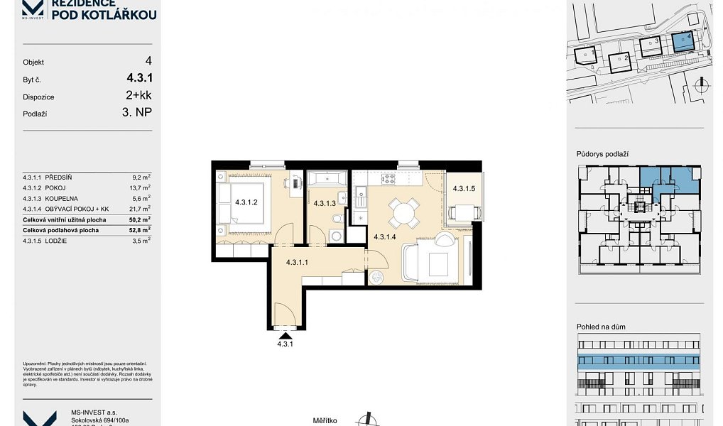 Prodej bytu 2+kk 50 m², Praha – náhled fotky 5