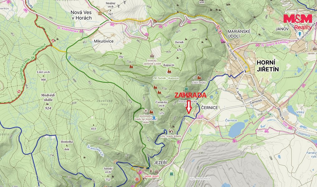 Prodej zahrady 1 628 m², Horní Jiřetín – náhled fotky 2