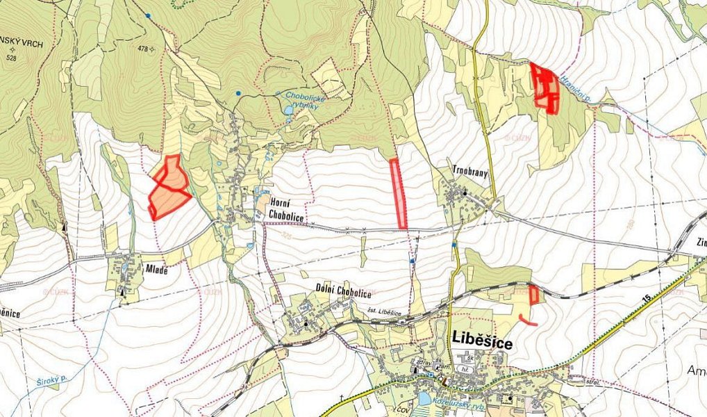 Prodej pole 65 224 m², Liběšice – náhled fotky 5