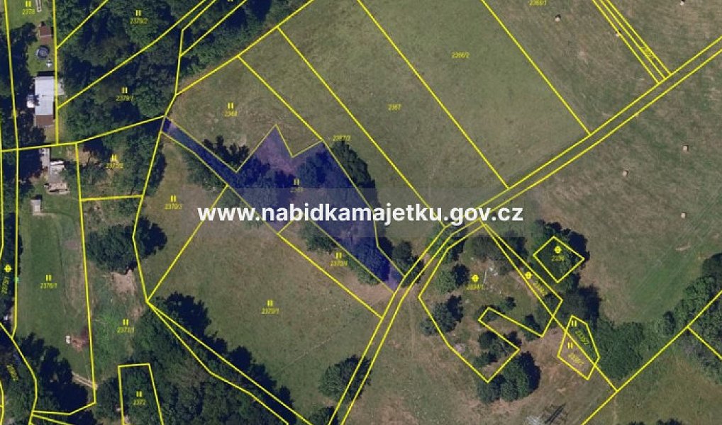Prodej pozemku, 1298 m², Chrudim, Prosetín
