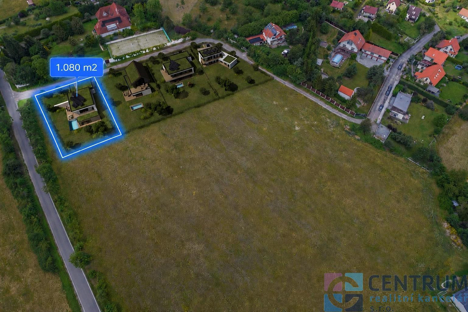 Prodej stavebního pozemku 1 080 m² – fotografie 4