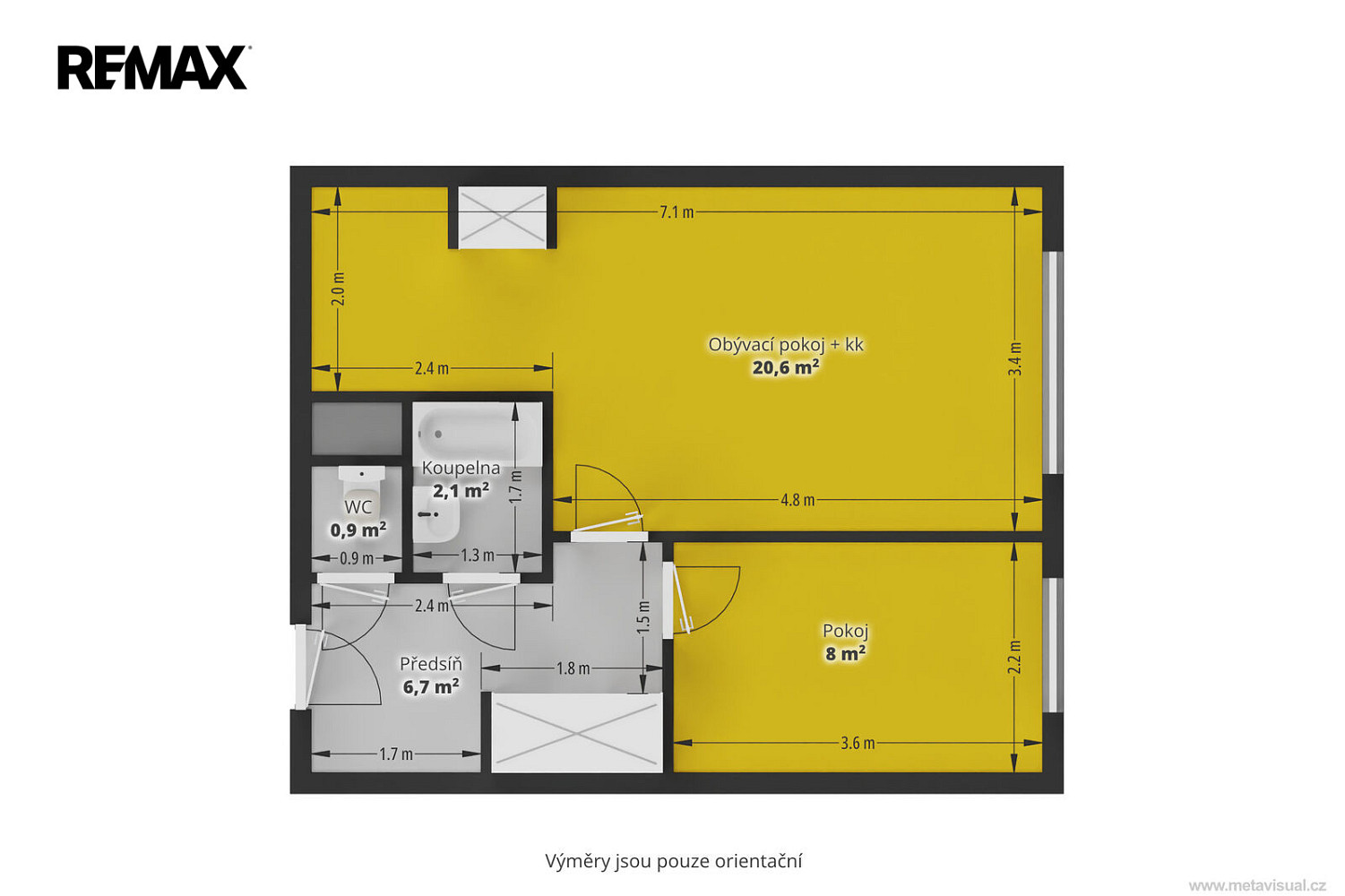 Prodej bytu 2+kk 39 m² – fotografie 3