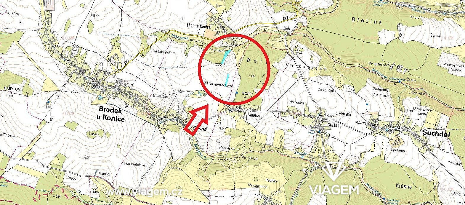 Prodej pole 1 338 m² – fotografie 3