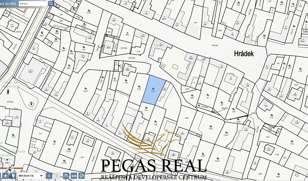 Prodej stavebního pozemku 618 m², Hrádek – náhled fotky 4