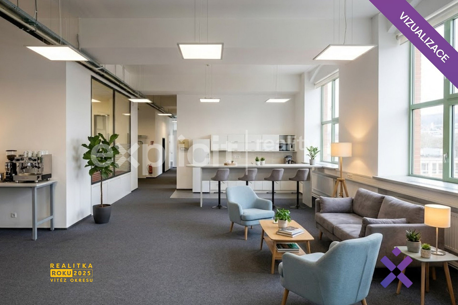 Pronájem kanceláře 421 m² – fotografie 4