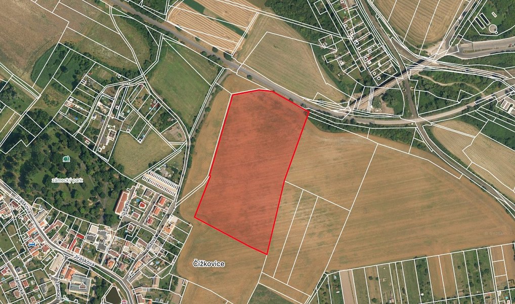 Prodej stavebního pozemku 43 584 m², Čížkovice – náhled fotky 2