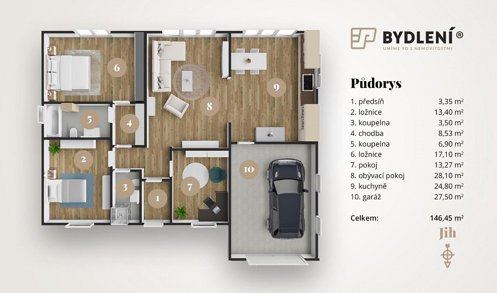 Prodej domu 147 m² s pozemkem 746 m², Košťany – náhled fotky 3