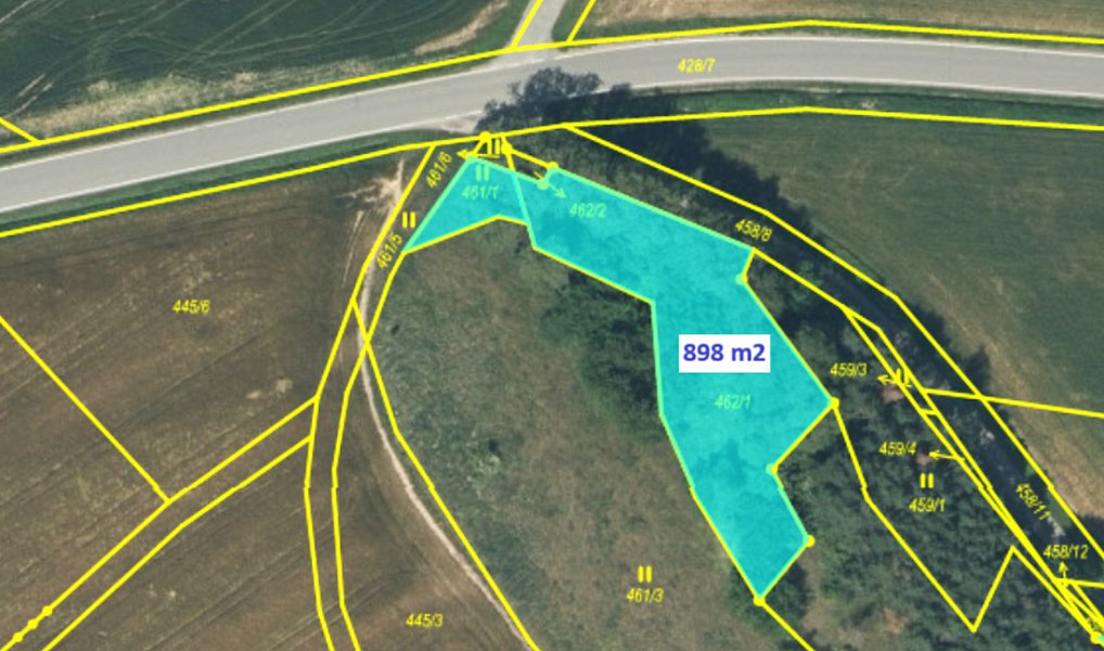 Prodej stavebního pozemku 898 m², Bušovice – náhled fotky 2