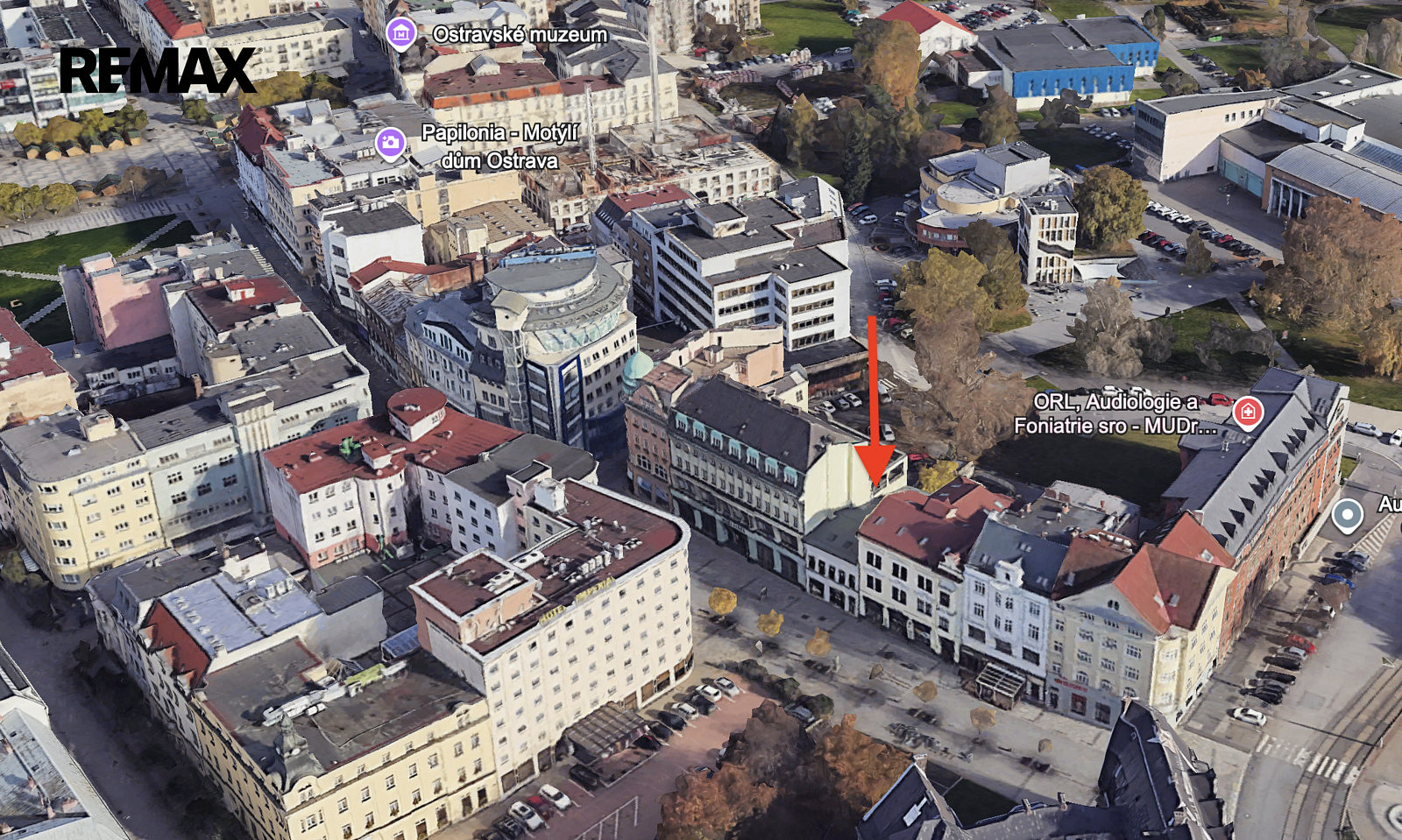 Pronájem oploceného parkovacího stání v centru Ostravy – pohled 4