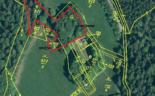 Prodej pozemku 4 029 m², Železná Ruda - Hojsova Stráž, okres Klatovy