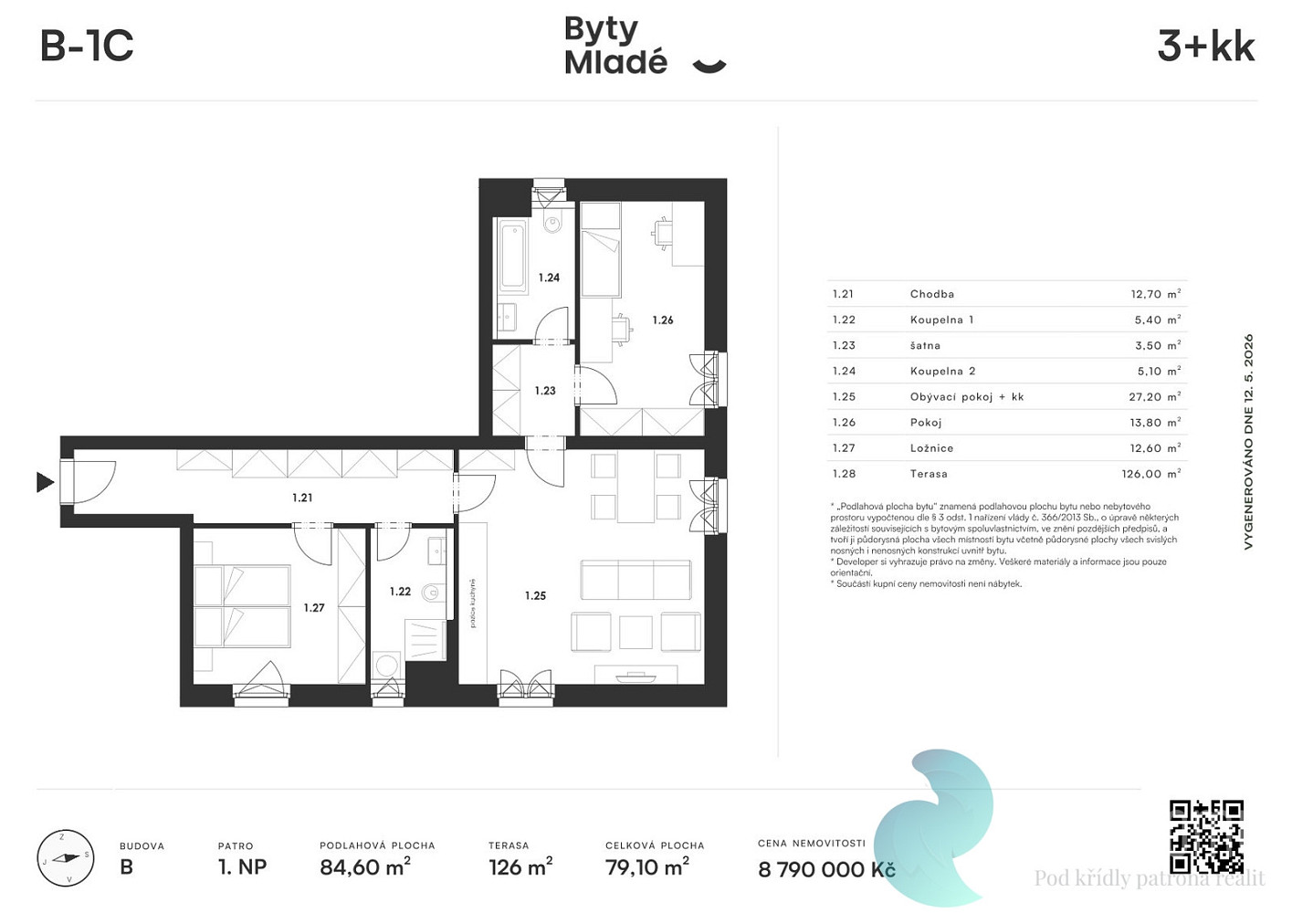 Prodej bytu 3+kk 85 m² – fotografie 4