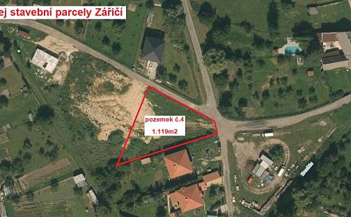 Prodej stavebního pozemku 1 119 m², Záříčí, okres Kroměříž