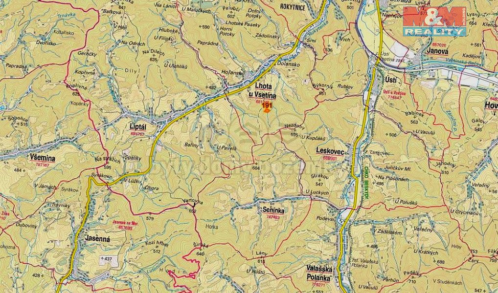 Prodej lesa 7 226 m², Lhota u Vsetína – náhled fotky 5