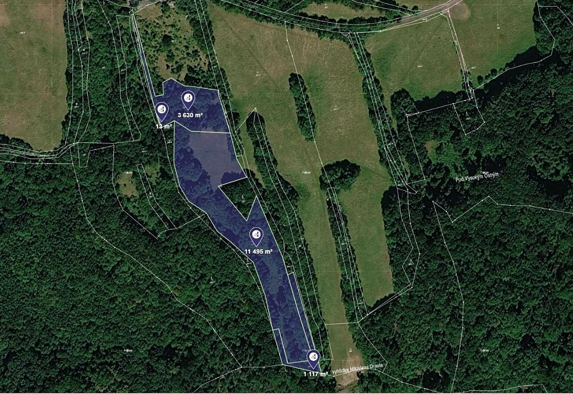 Prodej louky 3 661 m²