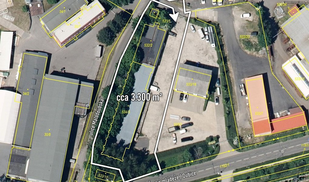 Prodej komerčního pozemku 3 300 m², Liberec – fotka 1 z 10