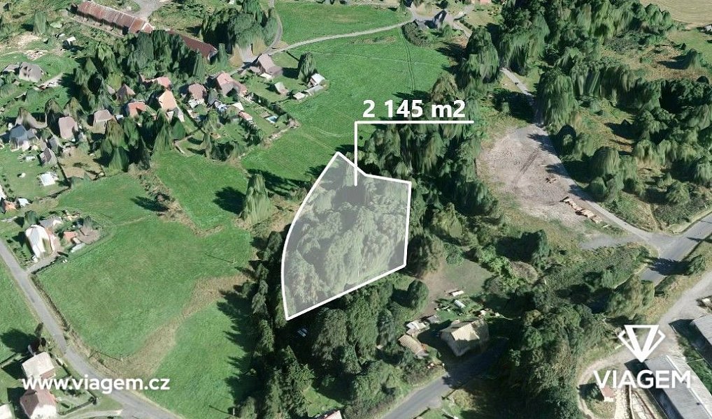 Prodej zahrady 2 145 m², Šindelová – fotka 1 z 5