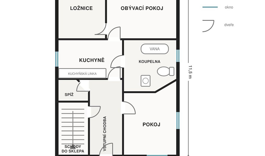 Prodej domu 117 m² s pozemkem 322 m², Týnec nad Labem – náhled fotky 14