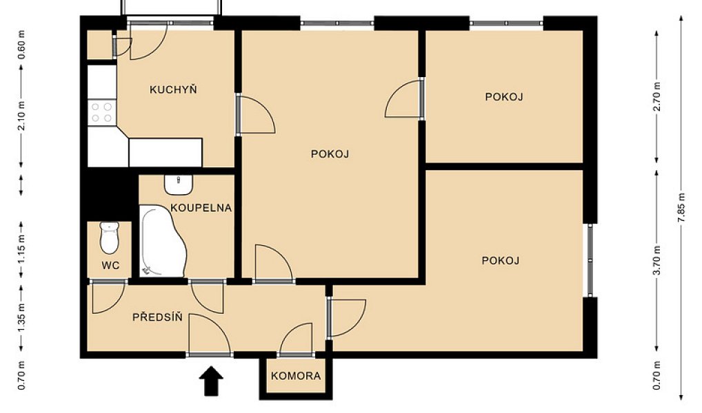 Prodej bytu 3+1 65 m², Ostrava – náhled fotky 11