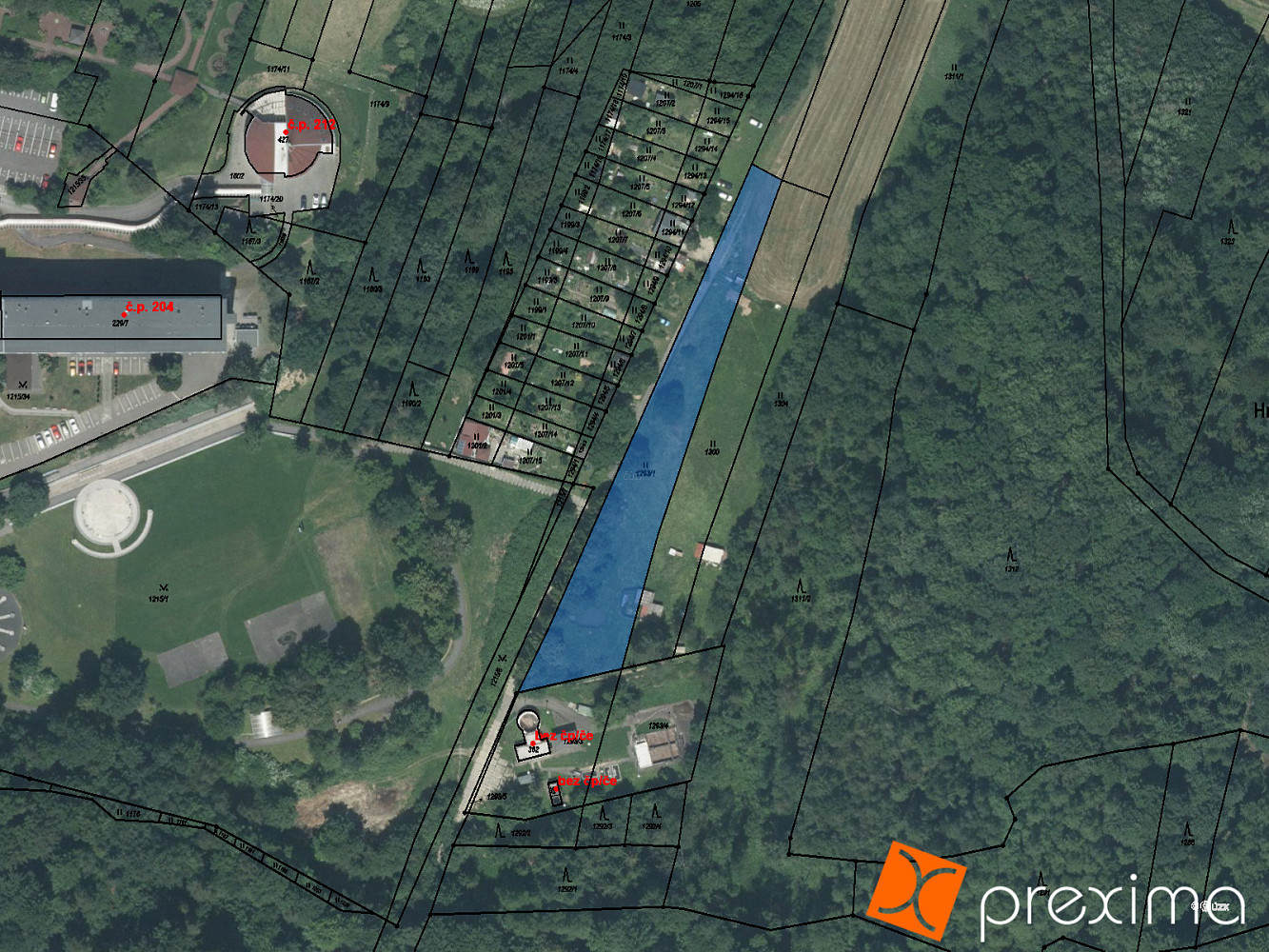 Prodej zahrady 58 m²