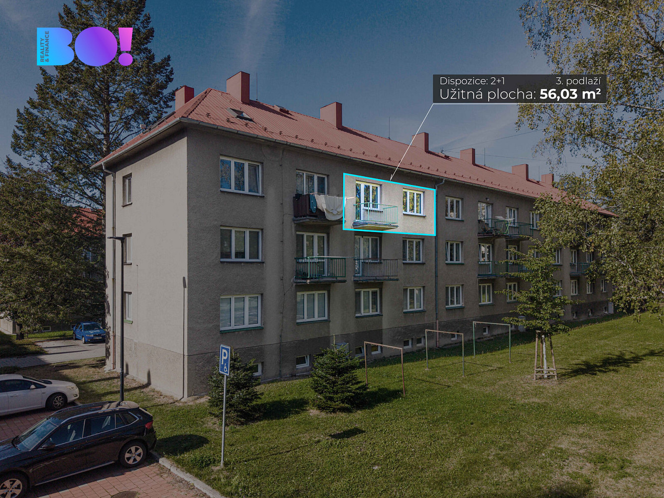 Prodej bytu 2+1 54 m²