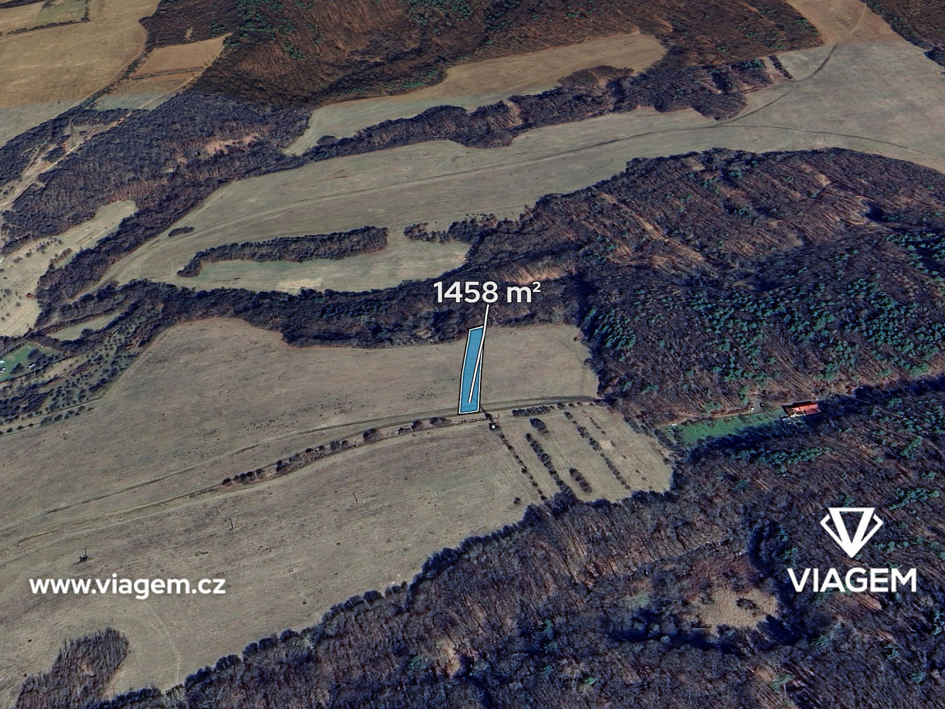 Prodej pole 1 458 m²