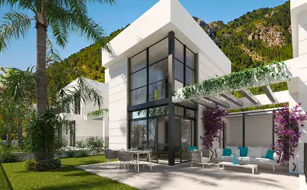 Vily a golf na Costa Blanca Španělsko, Finestrat, Benidorm, Costa Blanca, Alicante, Španělsko