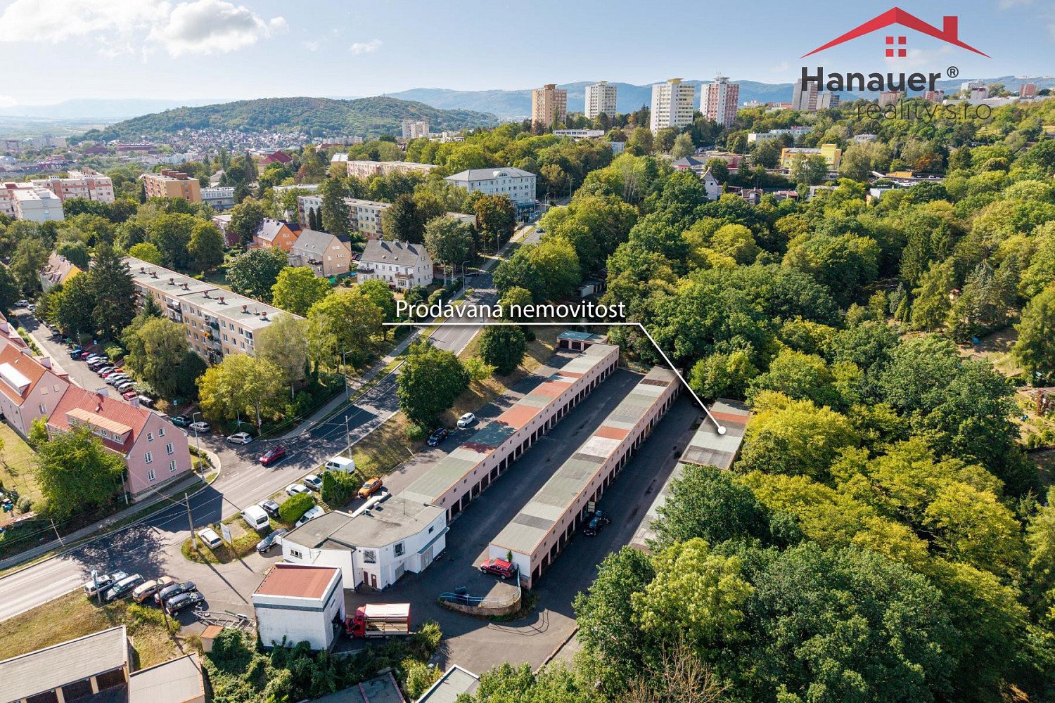Prodej patrové garáže, 41 m2, Ústí nad Labem, ul. Hoření