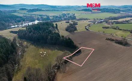 Prodej pole 1 277 m², Mohelnice, okres Plzeň-Jih