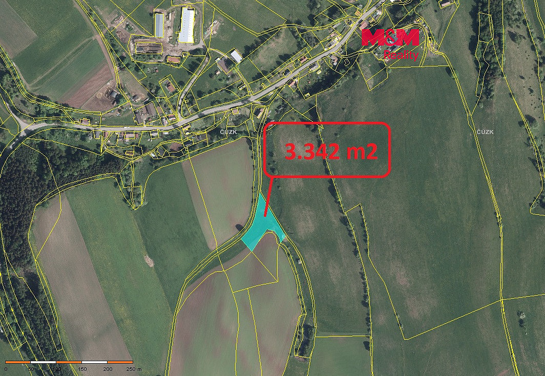 Prodej louky 3 342 m²
