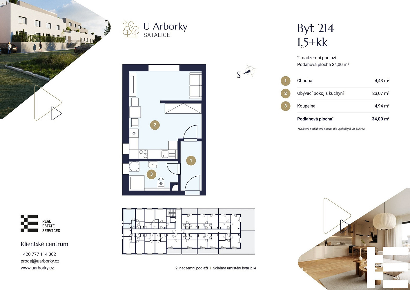 Prodej bytu 1+kk 34 m² – fotografie 5