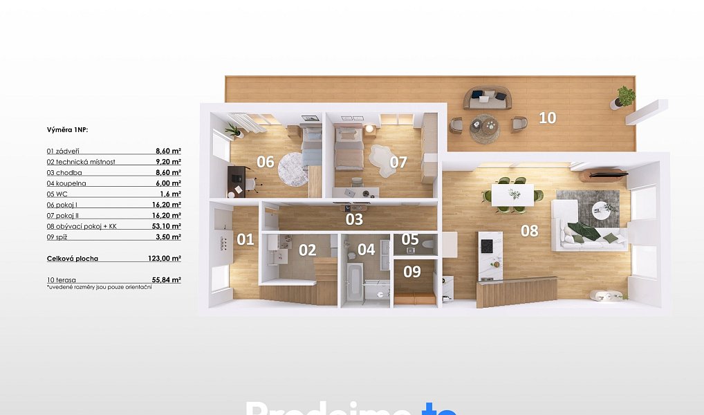 Prodej domu 182 m² s pozemkem 525 m², Hevlín – náhled fotky 7