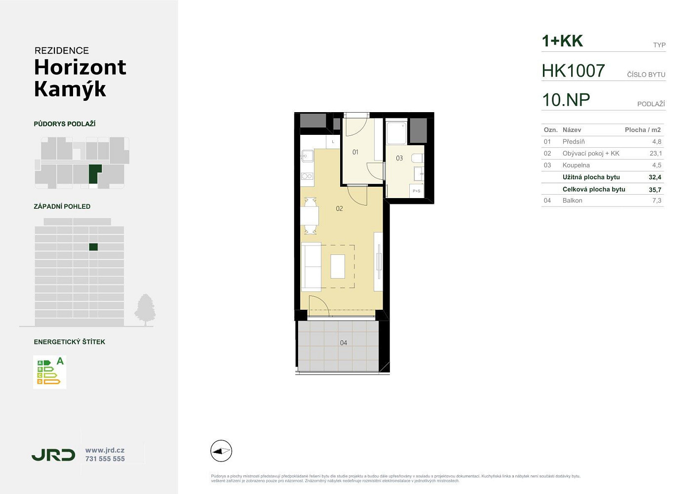 Prodej bytu 1+kk 36 m² – fotografie 3