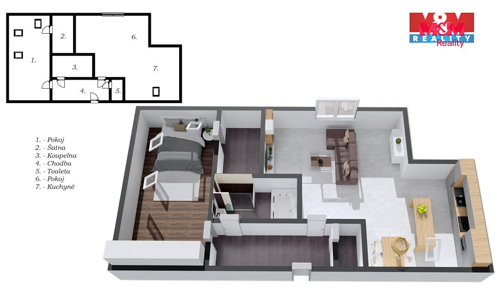 Prodej bytu 2+kk 95 m², Horoměřice – náhled fotky 11