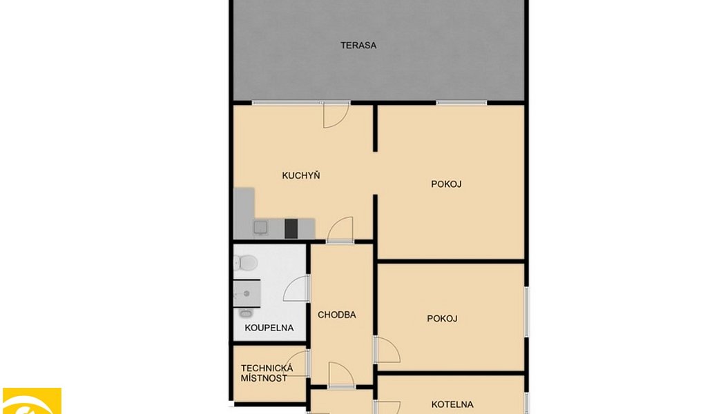 Pronájem bytu 2+1 70 m², Železná Ruda – náhled fotky 3