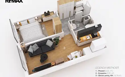 Prodej bytu 2+kk 43 m²