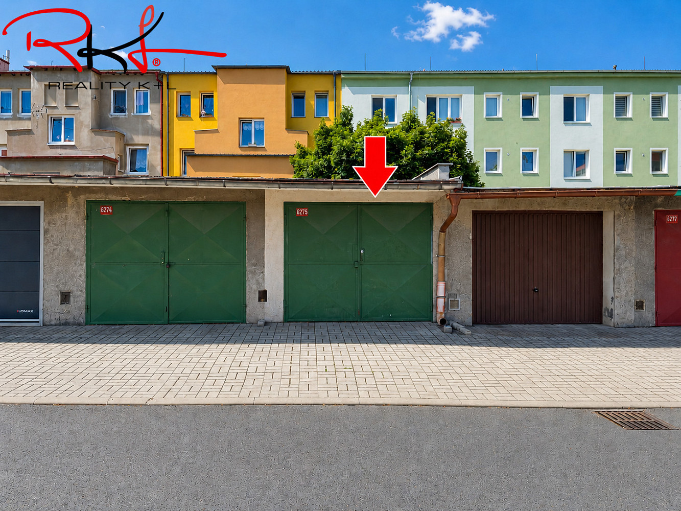 Prodej zděná řadová garáž, 18 m2, lovosice ulice prokopa holého